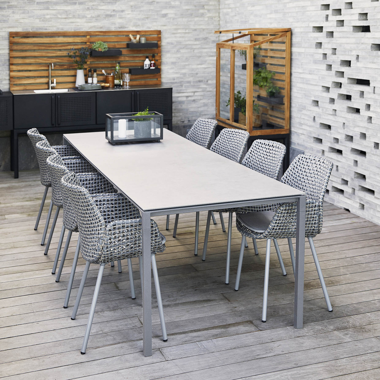 Cane-Line Pure Dining Table - 280x100