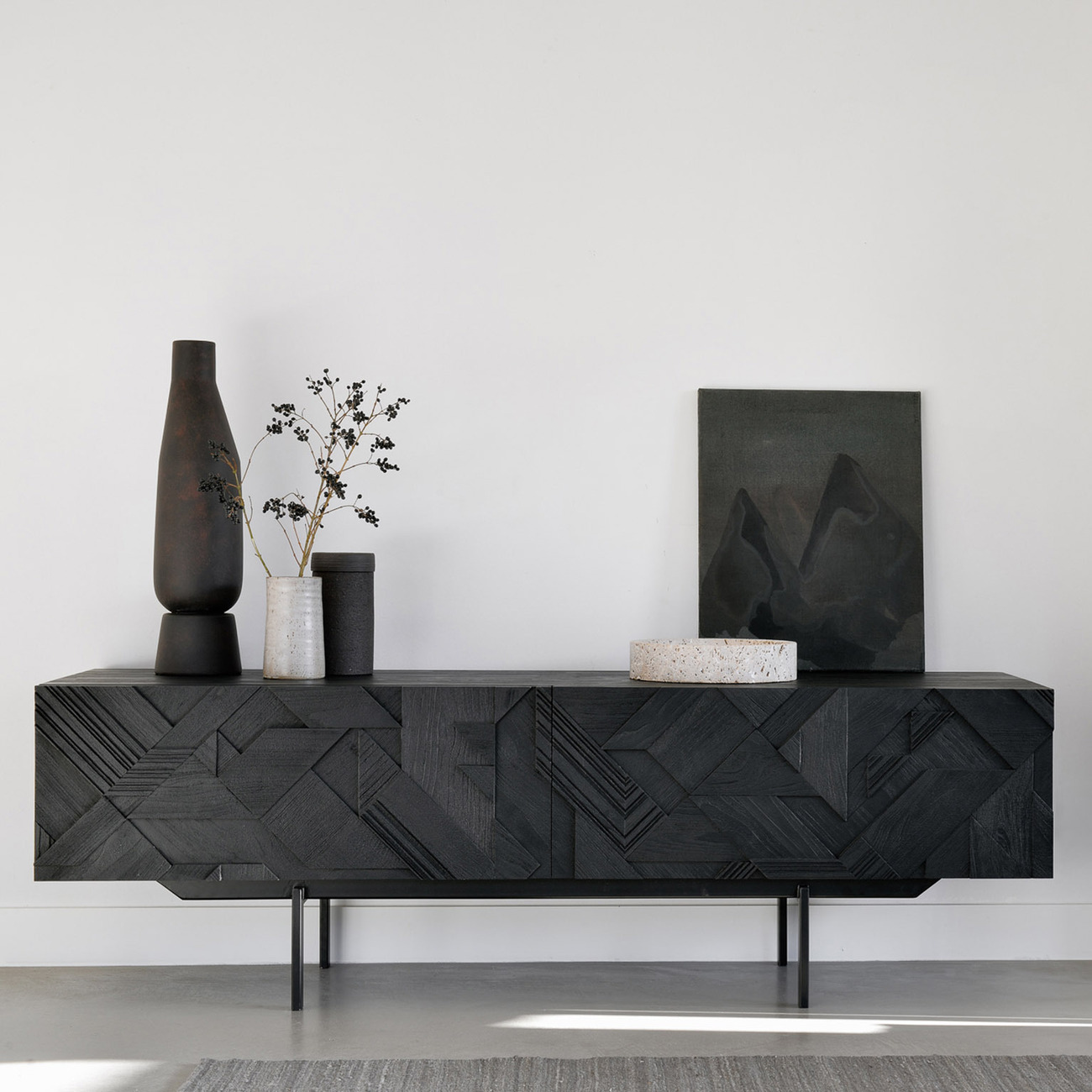 Ethnicraft Graphic Teak TV Cabinet